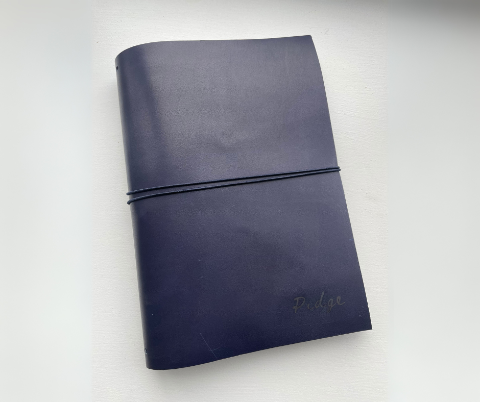 Heal Journals Royal Blue Leather Journal Cover