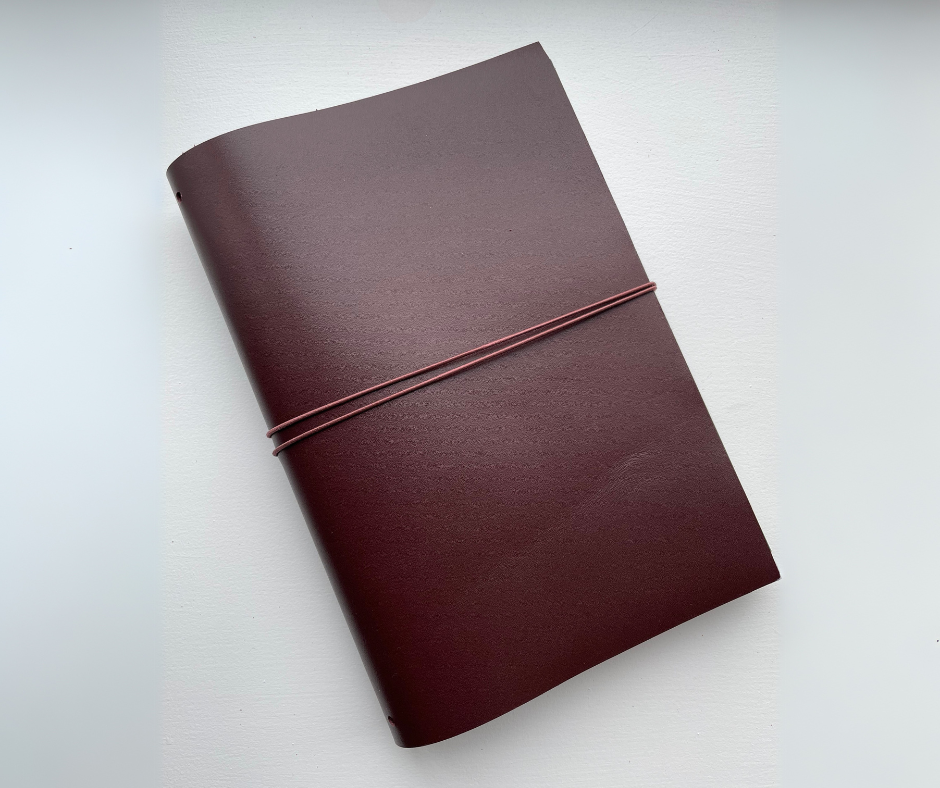 Heal journal Burgundy Leather Cover