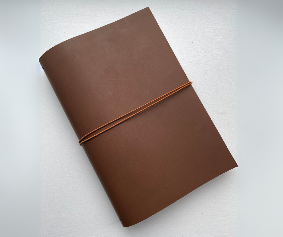Heal Journal Chocolate Brown Leather Cover