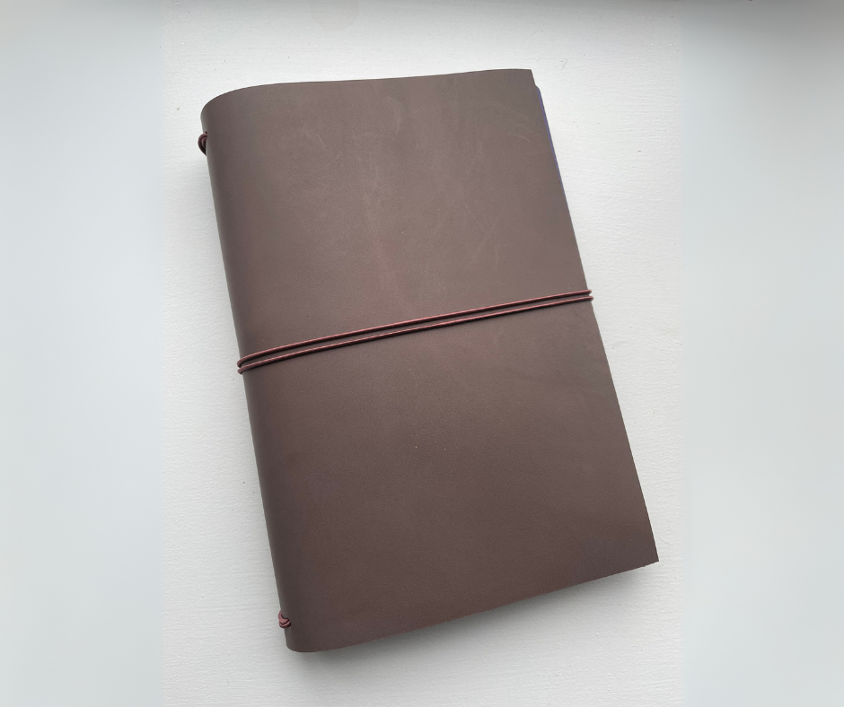 Heal journals mushroom leather cover