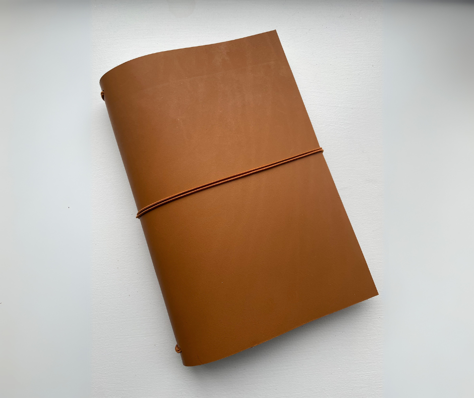 Heal Journal Tan Leather Cover