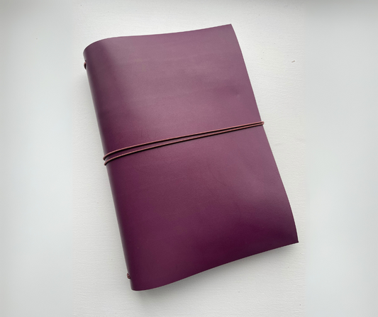 Heal Journals Claret Leather Cover