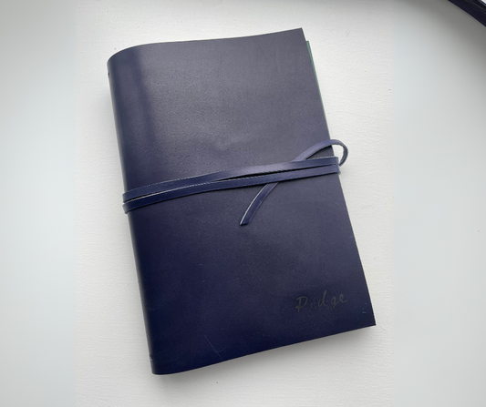 Heal Journal Royal Blue Leather Cover